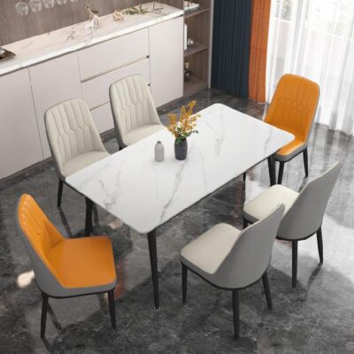 Bàn Ghế Ấn Tượng Tạo Điểm Nhấn Cho Nhà Hàng và Gia Đình, Bàn Ăn Hình Bầu Dục và Bàn Đảo Treo Tường Kiểu Kem