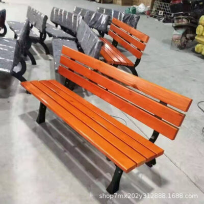 Ghế công viên băng ghế ngoài trời băng ghế ngoài trời băng ghế đôi gỗ rắn giải trí sân công cộng ghế nghỉ ngơi
