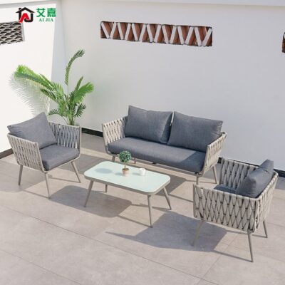 Ghế sofa mây ngoài trời, Bàn ghế sân hiên, Sofa chống thấm ngoài trời giải trí, Bàn ghế hiên, Bàn ghế cafe, Sofa