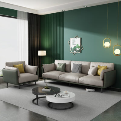 Ý hiện đại nhẹ nhàng sang trọng công nghệ không cần giặt sofa vải phòng khách nhỏ góc ghế dài bàn cà phê kết hợp Sofa vải Bắc Âu