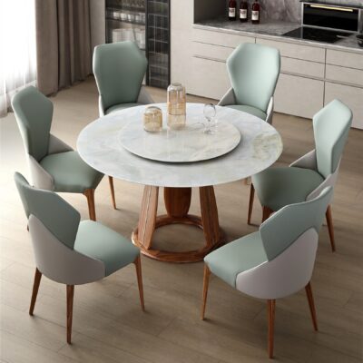 Bộ Bàn Ăn Đá Cẩm Thạch: Sự Sang Trọng Hàng đẹp Cho Bàn Ăn 6-8 Người