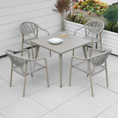 Bàn ghế sân thượng ngoài trời, ghế mây ngoài trời ngoài trời, ban công mây sân vườn Bắc Âu, khoảng sân đơn giản, giải trí hiện đại