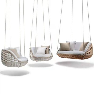 Võng mây ngoài trời giải trí ngoài trời biệt thự sân vườn phòng ngủ treo giường đôi võng ghế giường lười