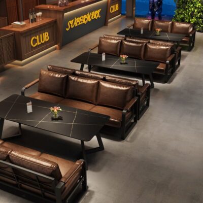 Phong cách công nghiệp quầy bar sàn ghế sofa nhà hàng âm nhạc thanh rõ ràng quầy bar bistro quán nướng quán cà phê nhà hàng phương tây bàn ghế kết hợp