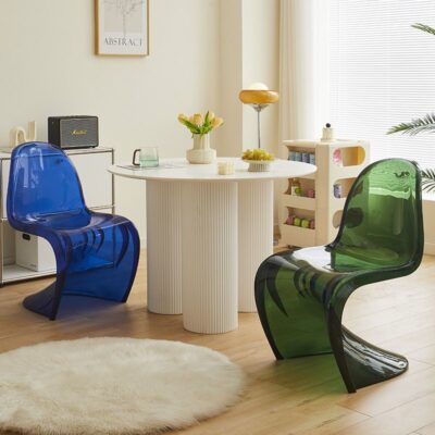 Ghế bobo nổi tiếng trên Internet ghế trong suốt ghế ăn phong cách tối giản ghế nghệ thuật ghế pandong ghế acrylic trong suốt