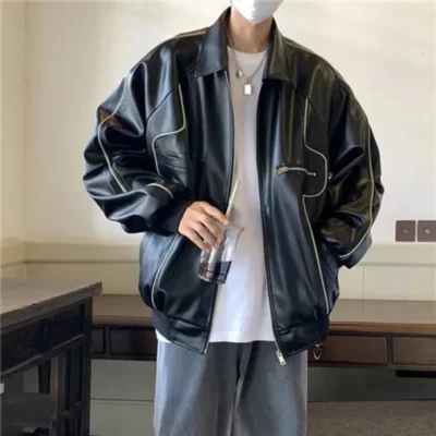 2023 Mùa Thu Đông Mới Mỹ Retro Hip Hop Y2K Rời Nam Nữ Mỏng Bóng Chày Quần Áo Đường Đua Quần Áo Áo Khoác