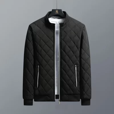 2023 Thương Hiệu Mới Slim Fit Áo Thu Đông Áo Khoác Bomber Nam Họa Tiết Kim Cương Lông Cừu Áo Khoác Nam quần Áo Thời Trang