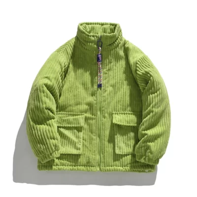 Năm 2023 Thời Trang Nam Áo Thu Đông Và Áo Khoác Dáng Rộng Ren Định Chắc Chắn Cổ Áo Đứng Parkas Áo Thu Đông Thường Ngày