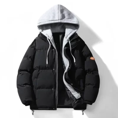 Năm 2023 Nam Parkas Áo Gió Có Mũ Trùm Đầu Áo Khoác Ngoài Cotton Áo Khoác Dù Tuyết Áo Khoác Nam Làm Dày Ấm Áp Áo Khoác Mùa Đông Cotton Lót Nam Overcoats