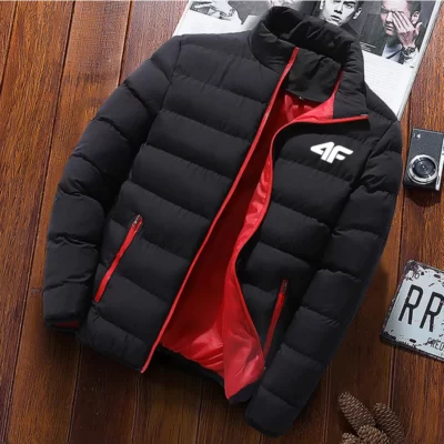 2023 Mới Nam Cổ Cao Áo Khoác Mùa Đông Thời Trang Cao Cấp Nam Áo Slim Fit Xu Hướng