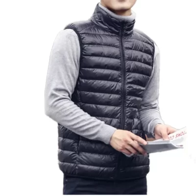 2023 Mới Nam Áo Khoác Mùa Đông 90% Trắng Vịt Xuống Áo Vest Di Động Siêu Nhẹ Áo Khoác Không Tay Di Động Áo Dành Cho nam