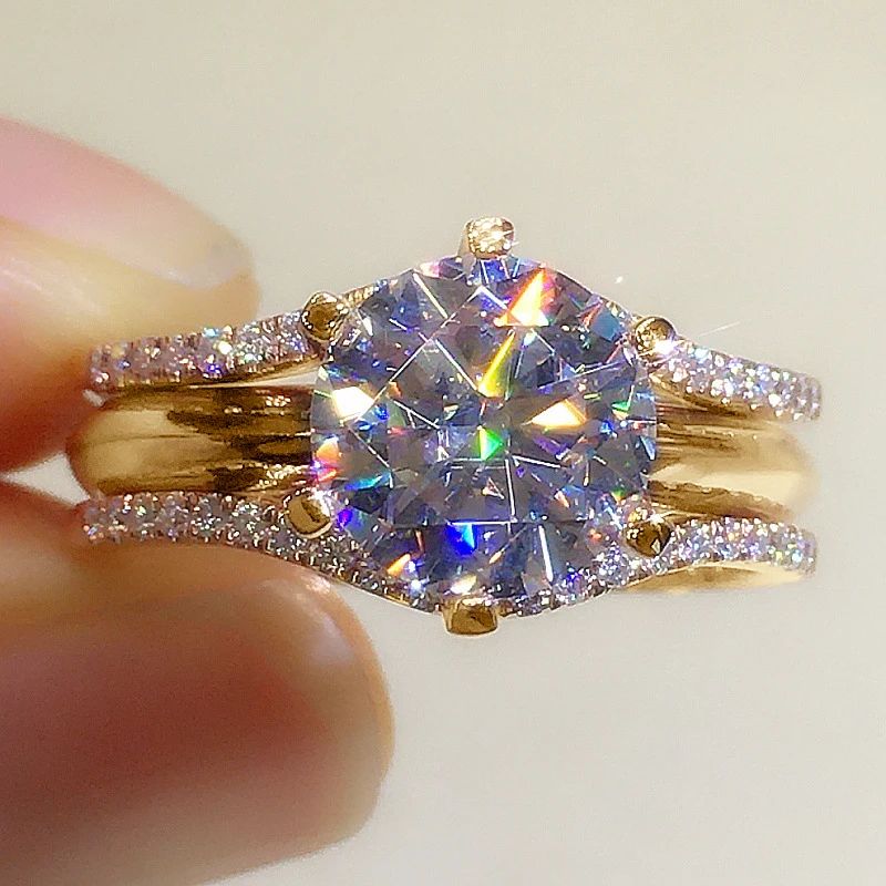 Anziw-Gold-Color-3-0CT-Moissainte-Wedding-Rings-Bridal-Sets-for-Women-Classic-2ct-Designed-Promise-2.webp