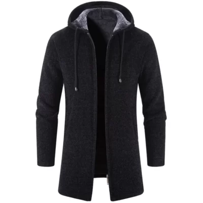 Mùa Thu Đông Cashmere Áo Cardigan Nam Chenille Áo Len Bên Ngoài Áo Len Áo Len Phối Áo Gió
