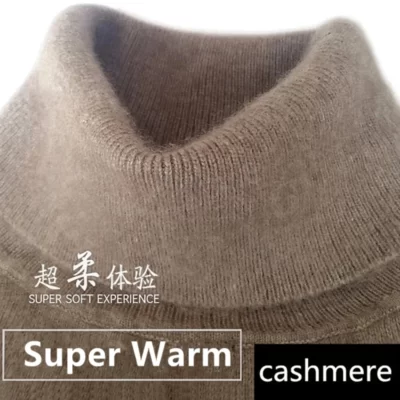 Cashmere cao cổ nam áo len quần áo cho năm 2023 thu đông áo hombre kéo homme hiver áo thun cổ cao nam áo len