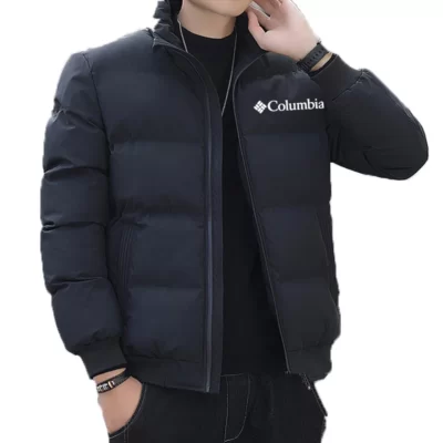 Columbia Ngoài Trời Ấm Áp Nam Dây Kéo Chống Thấm Nước Áo Khoác Dây Kéo Chống Gió Áo Khoác Cotton Áo Khoác Thể Thao Áo Ấm Đi Bộ Đường Dài Áo Khoác