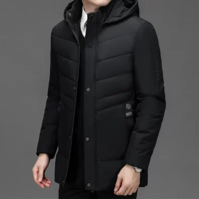 Diuzeo 2023 Nam Mùa Đông Mới Ấm Dày Chống Gió Parkas Áo Khoác Áo Khoác Nam Thời Trang Thu Đông Có Mũ Trùm Đầu Slim Fit Casual Casual Parkas nam