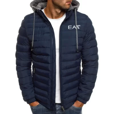 Áo khoác parka ấm áp mới đa năng mới của nam giới EA7, áo khoác ngoài trời mùa đông cho nam, áo khoác cotton chống gió cho nam