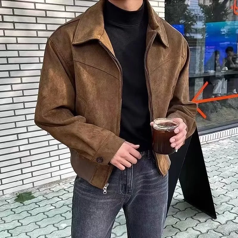 Elegant-Solid-Brown-Coat-Men-s-Spring-Autumn-High-end-Loose-Lapel-Plush-Top-Winter-New.webp