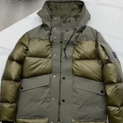 Dây Kéo Thời Trang Mùa Đông Chống Gió Làm Dày Ấm Áp Bên Ngoài Nam Xuống Áo Khoác Chống Thấm Nước Có Mũ Trùm Đầu Áo Dạo Phố Cao Cấp Áo Khoác Ngoài Nam