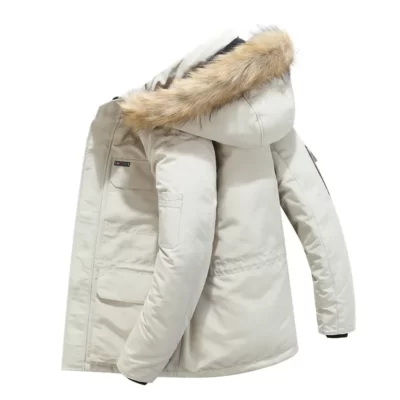 Lông Cừu Bộ Lông Mùa Đông Có Mũ Trùm Đầu Parkas Nam Vịt Xuống Tuyết Áo Khoác Chống Gió Áo Khoác Dày-30 Độ Giữ Ấm Ngoài Trời Áo Khoác Ngoài