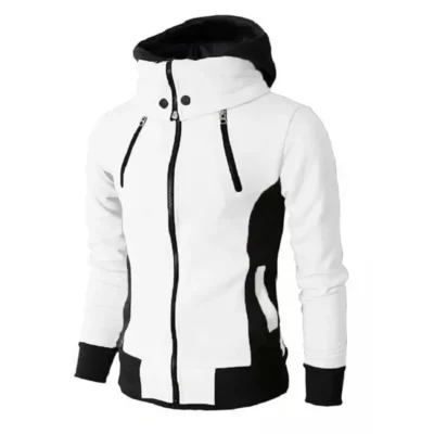 King Tỷ Nam Áo Thu Đông Cổ Trang Áo Khoác Bomber Áo Khoác Khăn Quàng Cổ Thời Trang Có Mũ Trùm Đầu Nam Áo Khoác Ngoài Slim Fit Hoody