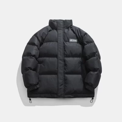 Dễ Đọc Áo Khoác Mùa Đông Nam Dáng Rộng Làm Dày Ấm Nam Parkas Chắc Chắn Cổ Áo Đứng Áo Khoác Mùa Đông Người Đàn Ông