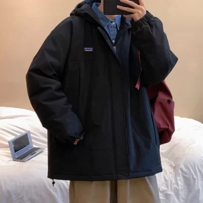 Dễ Đọc Mùa Đông Ấm Áp Parkas Nam Chắc Chắn Có Mũ Áo Đệm Nam Rời Mùa Đông Overcoats Người Đàn Ông