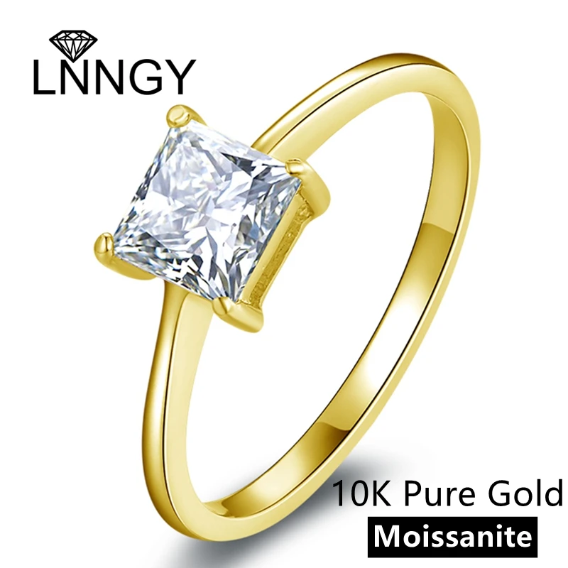 Lnngy-Certified-10K-Pure-Gold-Wedding-Solitaire-Ring-For-Women-6-5mm-1-0CT-Square-Cut.webp