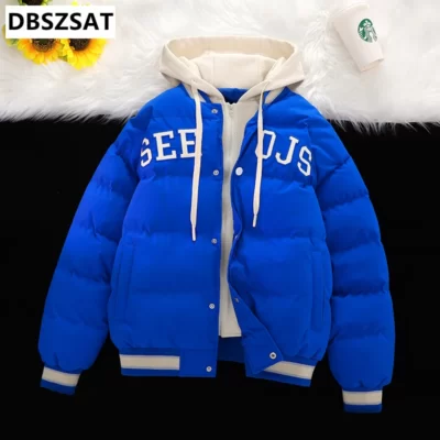 Nam Có Mũ Áo Khoác Mùa Đông Ấm Parkas Xuống Áo Khoác Nam Thời Trang Mới Áo Khoác Mùa Đông kèm Tai Nghe Ngoài Trời Chống Gió Áo 4XL