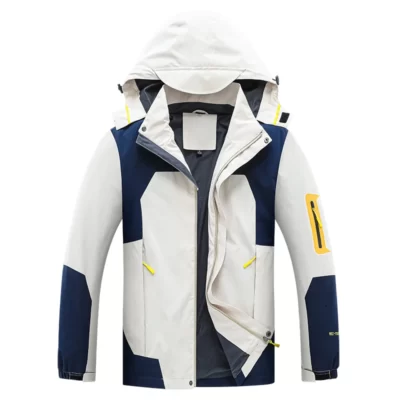 Áo Khoác Nam Phối Hood Nhiều Túi Chống Thấm Nước Câu Cá Mặc Áo Thu Đông Cho Nam Leo Núi Ngoài Trời Quần Áo Leo Núi