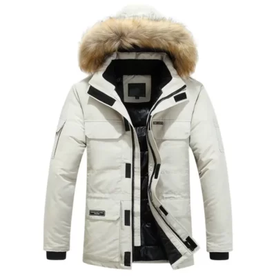 Nam Dày Cổ Cổ Gập Nam Mùa Đông Áo Khoác Parkas Áo Khoác Nam Áo Khoác Mùa Đông Thời Trang Có Mũ Trùm Đầu Parkas Ấm Áp Áo Khoác Mùa Đông