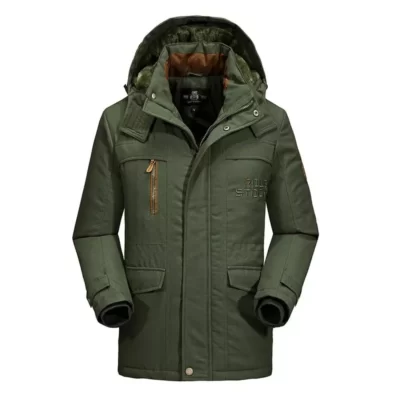 Nam Làm Dày Áo Khoác Nỉ Nam Dạo Phố Áo Gió Parkas Áo Khoác Mùa Đông Áo Khoác Có Thể Tháo Rời Áo Khoác Lót Bông Người Quần Áo