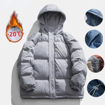 Nam Nữ Mùa Đông Áo Khoác Dù Nhiều Màu Sắc Nam Mùa Đông Áo Khoác Oversize Áo Khoác Dù Nam Hàn Quốc Nóc Áo Khoác Bông Tai Kẹp Hip Hop Mũ Trùm Đầu áo Khoác