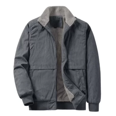 Nam Cổ Điển Áo Khoác Mùa Đông Áo Khoác Lông Cừu Chống Gió Áo khoác ngoài nam Casual Sherpa Lót Ren Định Áo Khoác Áo Khoác Mùa Đông