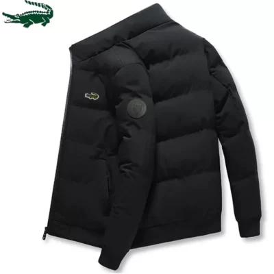 Quần Áo Nam Làm Dày Giữ Ấm Cotton Nam Áo Tay Dài Cổ Đứng Thu Đông Áo Khoác Plus Kích Thước Ôm Cổ Áo Khoác Ngoài