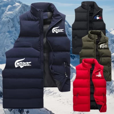 Ngoài Trời Nam Cotton Chất Lượng Cao Áo Vest Mùa Đông Ấm Áp Chống Gió Thể Thao Xuống Áo Chống Gió Leo Núi Không Tay Áo