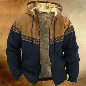Nam Mùa Đông Parkas Dài Tay Màu Nâu Và Hải Quân In Áo Ấm Cho Nam/Nữ Quần Áo Dày Áo Khoác Ngoài