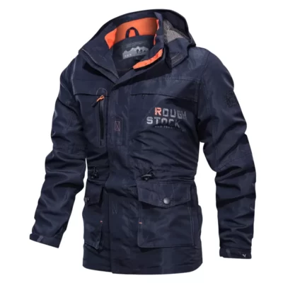 Nam Mới Chống Thấm Nước Ngoài Trời Áo Khoác Size Lớn Quân Đội Áo Khoác Bomber Nam Mùa Thu Thoáng Nhiều Túi Chiến Thuật Áo Áo Gió