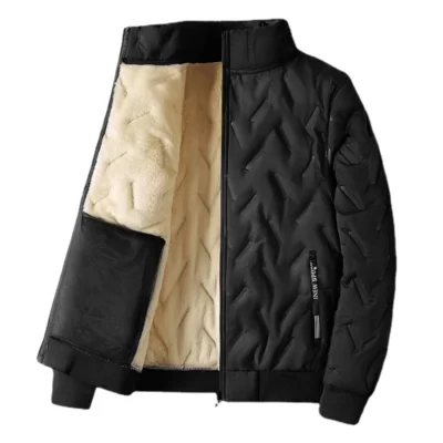 Nam Mùa Đông Áo Khoác Làm Dày Ấm Áo Thu Đông Nhiệt Lót Lông Cừu Oversize Áo Khoác Áo Khoác Cổ Gập L-7XL