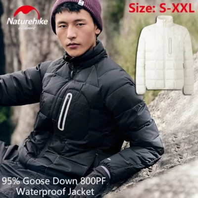 Naturehike Ngỗng Xuống Áo Khoác Mùa Đông Giữ Nhiệt Áo Chống Thấm Nước Cổ Áo Đứng Áo Gió Dành Cho Nữ Cắm Trại Đi Bộ Đường Dài Kích Thước S-XXL