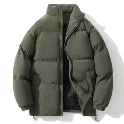 Mới Thu Đông Ấm Áo Khoác Nam Ren Định Lót Bông Parkas Nóc Áo Khoác Người Nhiệt Áo Gió 2 Mặt Áo