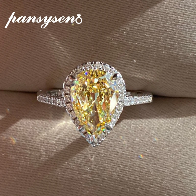 PANSYSEN-Sparkling-925-Sterling-Silver-Pear-Cut-High-Carbon-Diamond-Gemstone-Adjustable-Cocktail-Ring-Fine-Jewelry-1.webp