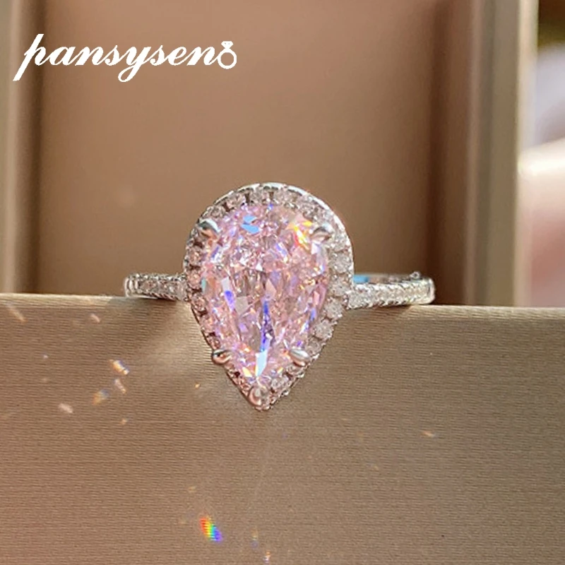 PANSYSEN-Sparkling-925-Sterling-Silver-Pear-Cut-High-Carbon-Diamond-Gemstone-Adjustable-Cocktail-Ring-Fine-Jewelry-2.webp