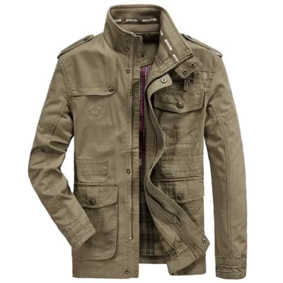 Plus Kích Thước 7XL 8XL Quân Đội Áo Khoác Nam Thu Xuân Cotton Ngoài Trời Nhiều Túi Nam Áo Khoác Áo Khoác Nam Chaqueta Hombre