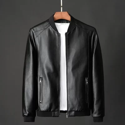 Plus Kích Thước 8XL 7XL Mùa Đông Áo Khoác Da Áo Khoác Nam Máy Bay Ném Bom Xe Máy PU Áo Khoác Nhân Quả Vintage Đen Biker Túi Dây Kéo Áo