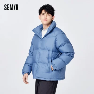 Semir Xuống Áo Khoác Nam Mùa Đông 2022 Ánh Sáng Mới Ấm Rời Ấm Áo Chống Thấm Nước Giày Gió Bánh Mì Thủy Triều Nhẹ