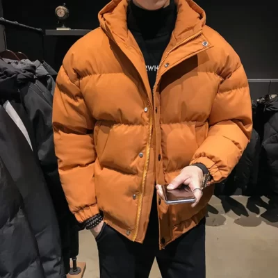 Đồng Màu Áo Khoác Ngoài Có Mũ Trùm Đầu Parkas Nam Thời Trang Mùa Đông Nóc Nam Áo Thu Đông Chống Gió Áo Khoác Casual 2023 Hàng Mới Về