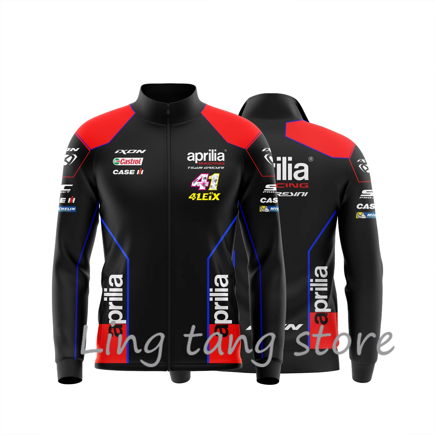 Stylish-Sporty-Men-s-Winter-Racing-Black-Jacket-for-Team-Aprilia-No-12-No-41-Driver-1.webp