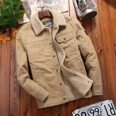 Dày Ấm Nam Parkas Quân Sự Nam Mùa Đông Cổ Lông Áo Khoác Áo Khoác Ngoài Quần Áo Lông Cừu Áo Khoác Bomber Nam Áo Gió