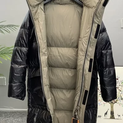 Dày Ấm Áp Giữa Dài Nam Mùa Đông Xuống Áo Khoác Áo Chống Gió Áo Khoác Dạo Phố Bên Ngoài Giữ Ấm Áo Liền Quần Công Sở Hàng Hóa Áo Khoác